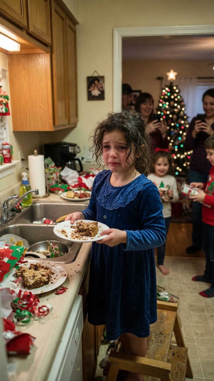 Adopted Daughter Left Out of Christmas Photos Until Dad Saw Why