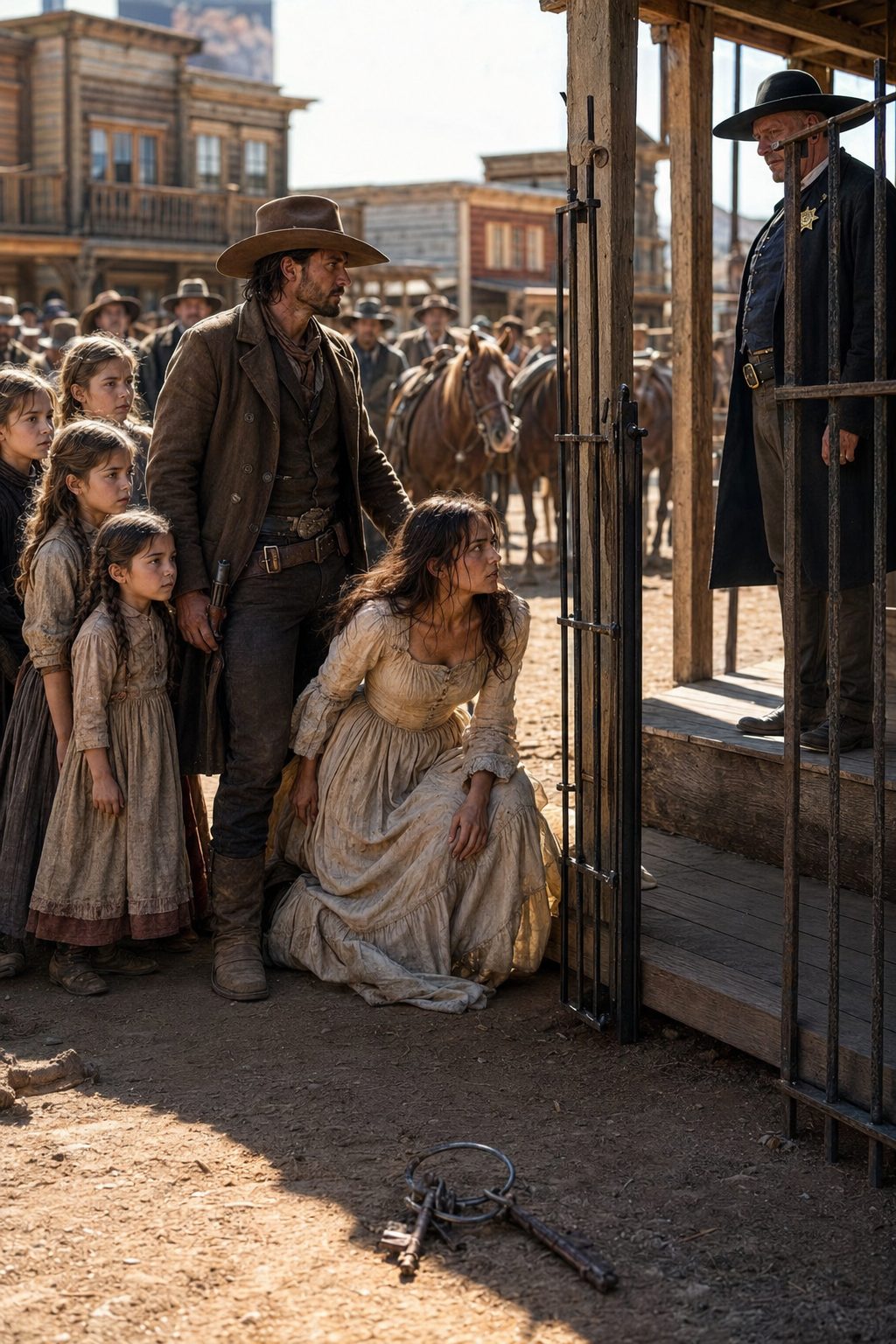 Iron Cage Story Secret: Iron Cage town square scene Iron Cage Story Secret: Iron Cage in Dust Creek town square