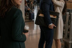 Husband Secret Divorce Plot Exposed by Secret Airport Recording