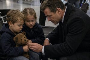 She Left Five-Year-Old Twins at the Airport With a Worn Teddy Bear —