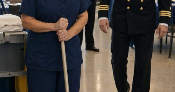The Captain humbled the Cleaning Woman Over a Pendant